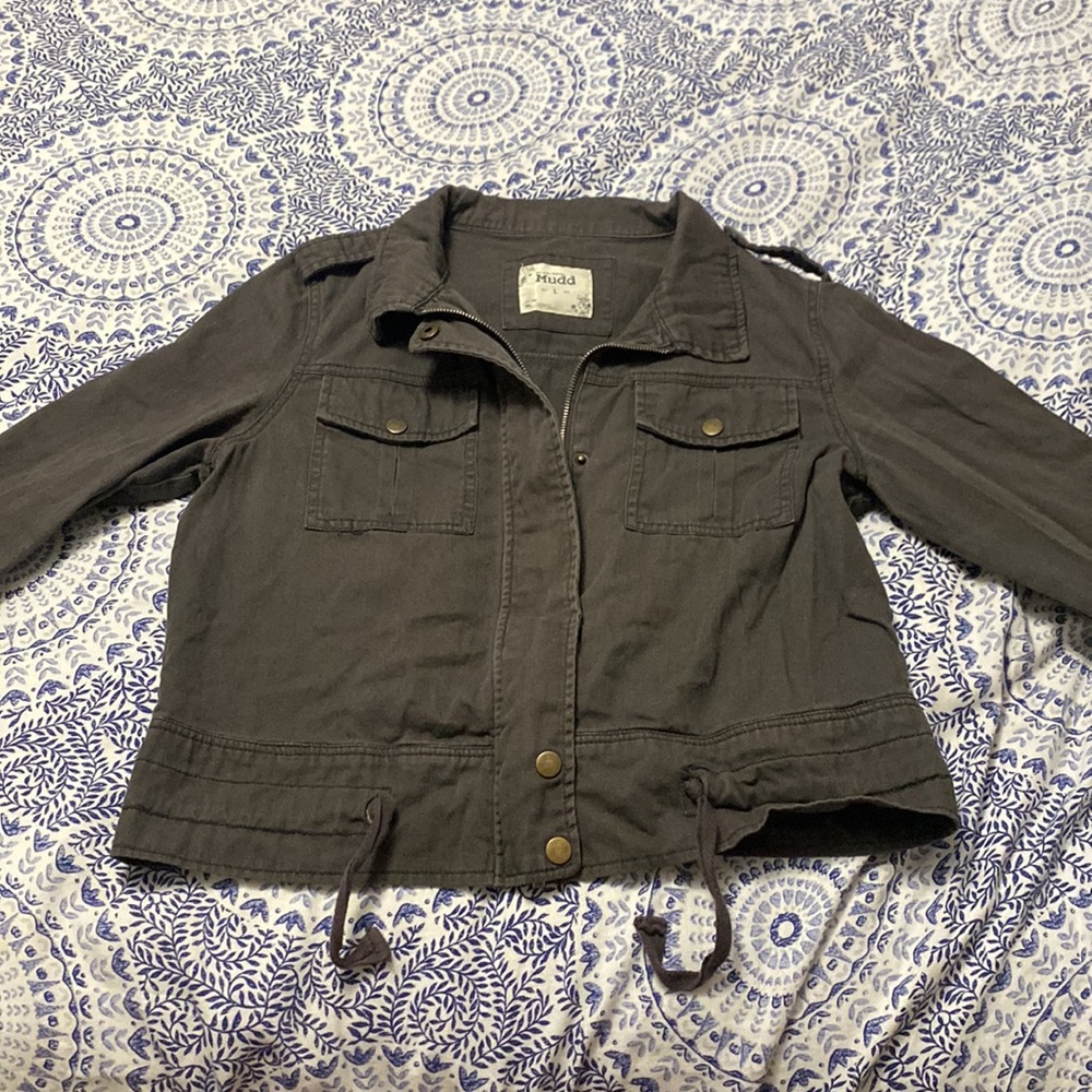 Cropped Bomber Jacket - image 4